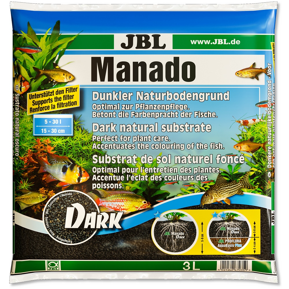 JBL Manado Dark 3L /Натурален Субстрат От Естественo Изпечена Глина/-3л JBL Manado Dark 3L /Натурален Субстрат От Естественo Изпечена Глина/-3л