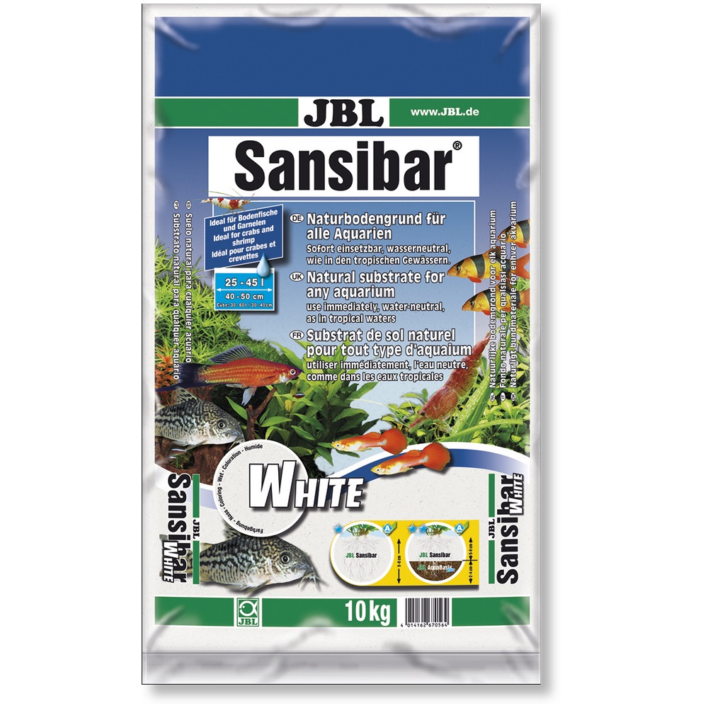 JBL Sansibar WHITE /Фин Бял Субстрат За Аквариуми И Терариуми/-10кг JBL Sansibar WHITE /Фин Бял Субстрат За Аквариуми И Терариуми/-10кг