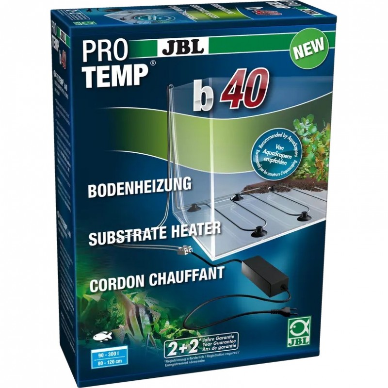 JBL PROTEMP b40 III /Дънен Нагревател За Аквариуми От 90 до 300л/-40W