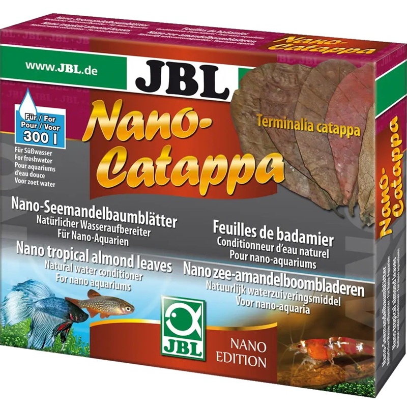 JBL Nano-Catappa  /Листа От Тропически Бадем За Естествено Стабилизиране На Аквариумна Вода В Нано Аквариуми/-10бр