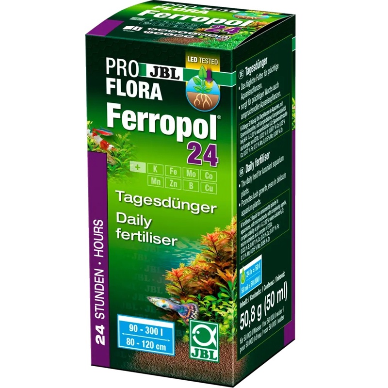 JBL PROFLORA Ferropol 24 /Течна Тор За Аквариумни Растения За Ежедневна Употреба/-50мл JBL PROFLORA Ferropol 24 /Течна Тор За Аквариумни Растения За Ежедневна Употреба/-50мл