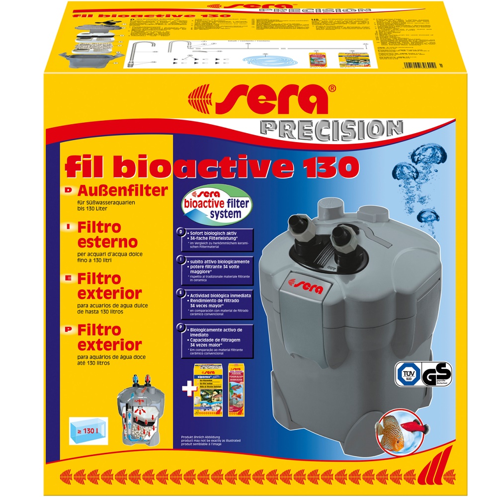 Sera Fil Bioactive 130 /Външен Филтър За Сладководни Аквариуми До 130л/ Sera Fil Bioactive 130 /Външен Филтър За Сладководни Аквариуми До 130л/