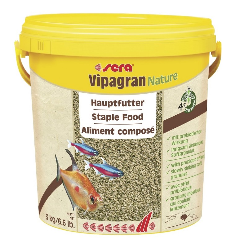 Sera Vipagran Nature /универсална гранулирана храна/-10 000мл Sera Vipagran Nature /универсална гранулирана храна/-10 000мл