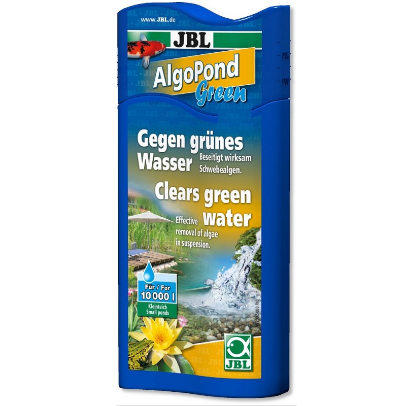 JBL AlgoPond Green /Препарат Срещу Позеленяването (Плуващи Алги) На Водата В Градински Езера/-500мл