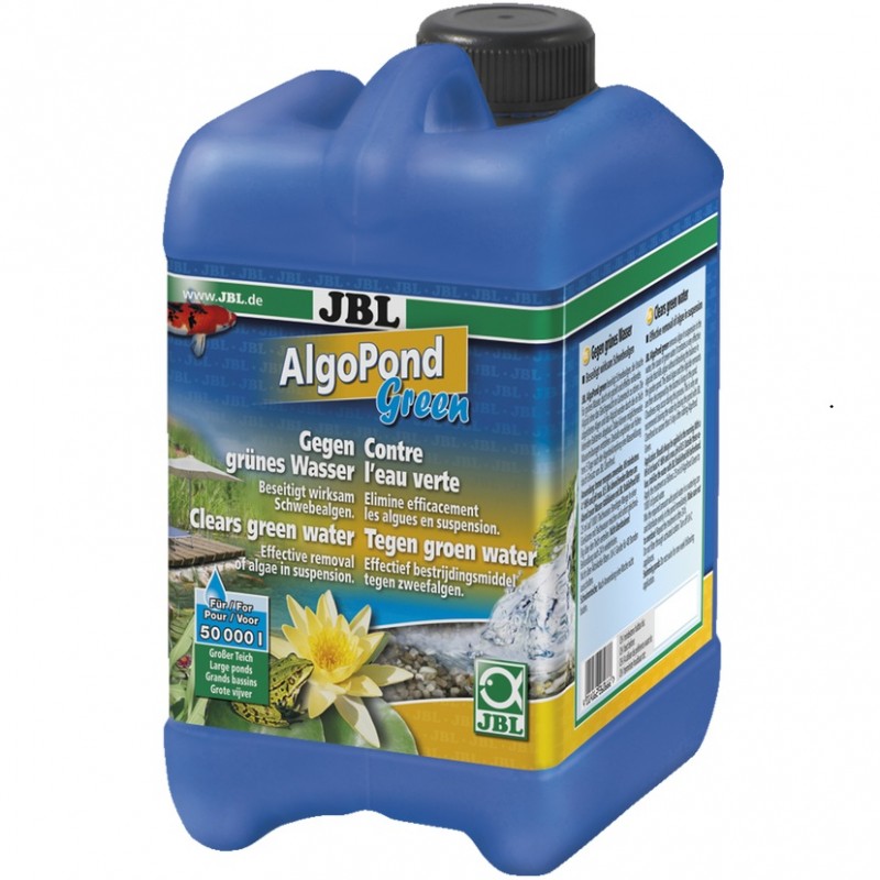 JBL AlgoPond Green /Препарат Срещу Позеленяването (Плуващи Алги) На Водата В Градински Езера/-2,5л