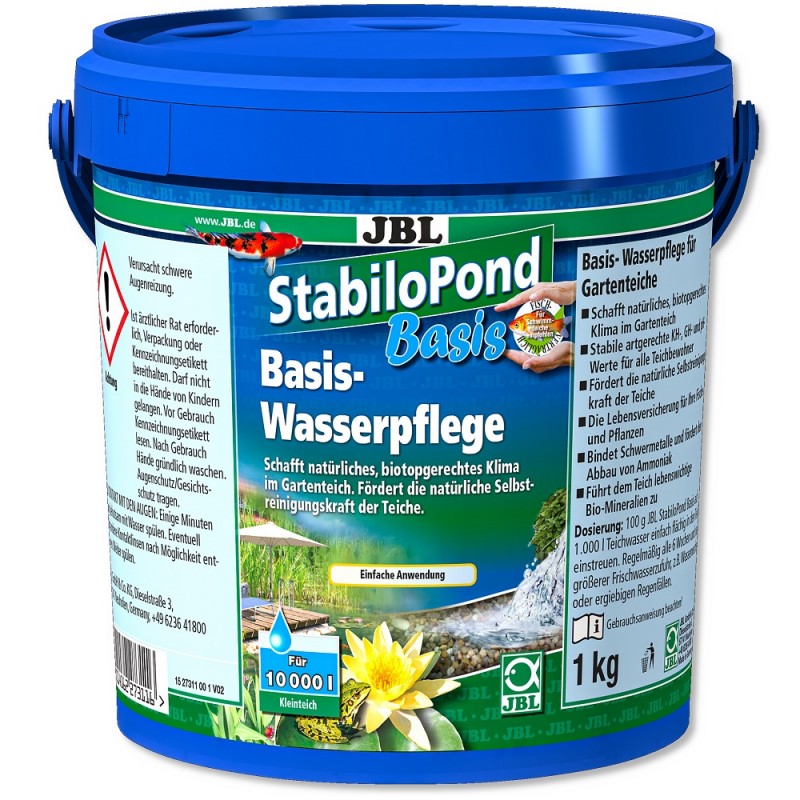 JBL StabiloPond Basis /Основна Грижа За Всеки Тип Градинско Езеро (Създава Естествена Среда Стабилизира КН GH И PH)/-1кг JBL StabiloPond Basis /Основна Грижа За Всеки Тип Градинско Езеро (Създава Естествена Среда Стабилизира КН GH И PH)/-1кг