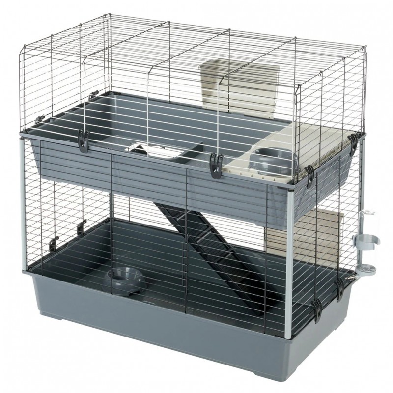 Ferplast Rabbit 100 Double /Напълно Оборудвана Клетка За Зайци На Две Нива/-95x57x93,5см Ferplast Rabbit 100 Double /Напълно Оборудвана Клетка За Зайци На Две Нива/-95x57x93,5см