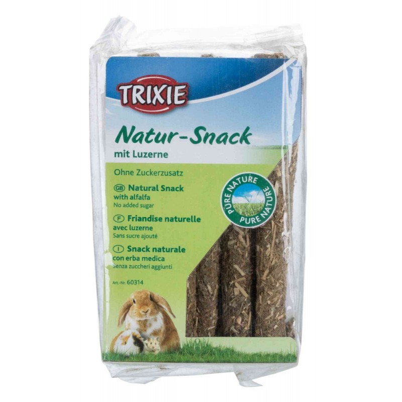 Trixie Natural Snacks With Alfalfa /Лакомства За Гризачи Върбови Пръчици С Люцерна/-70гр