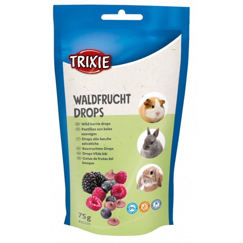 Trixie Wild Berry Drops /Витаминен Дропс За Гризачи С Горски Плодове/-75гр Trixie Wild Berry Drops /Витаминен Дропс За Гризачи С Горски Плодове/-75гр