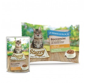 Stuzzy Cat Multipack Chunks With Chicken With Veal /Храна За Израснали Котки С Пилешко И Телешко Месо/-4х85гр Stuzzy Cat Multipack Chunks With Chicken With Veal /Храна За Израснали Котки С Пилешко И Телешко Месо/-4х85гр