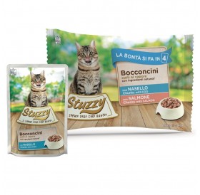 Stuzzy Cat Multipack Chunks With Cod With Salmon /Храна За Израснали Котки С Треска И Сьомга/-4х85гр Stuzzy Cat Multipack Chunks With Cod With Salmon /Храна За Израснали Котки С Треска И Сьомга/-4х85гр