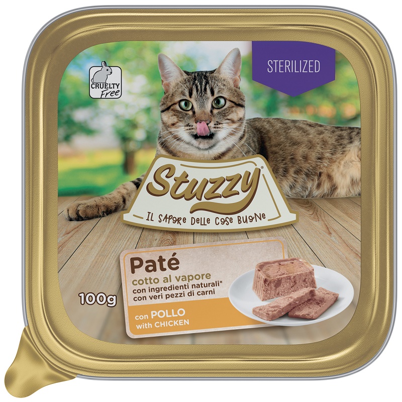 Stuzzy Cat Paté Sterilized With Chicken /Храна За Кастрирани Котки Пастет С Пилешко Месо/-6х100гр Stuzzy Cat Paté Sterilized With Chicken /Храна За Кастрирани Котки Пастет С Пилешко Месо/-6х100гр