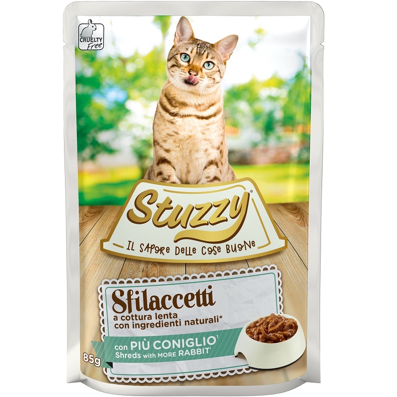 Stuzzy Cat Shreds With Rabbit /Храна За Израснали Котки Със Заешко Месо/-6х85гр