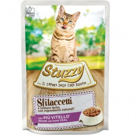 Stuzzy Cat Shreds With Veal /Храна За Израснали Котки С Телешко Месо/-6х85гр
