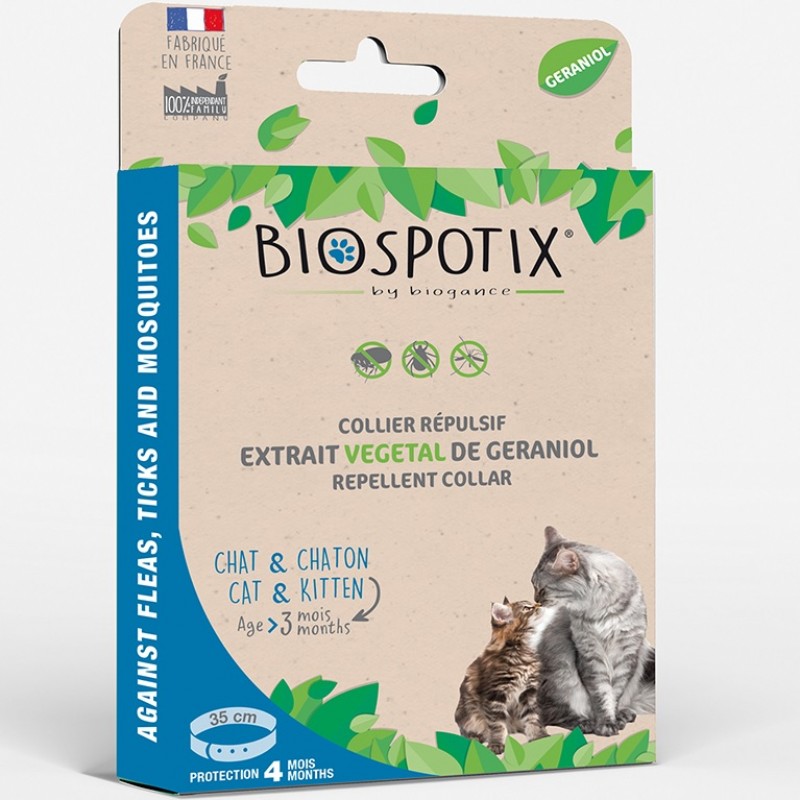 Biogance Biospotix Anti-Parasite Repellent Collar Cat /Био Противопаразитна Каишка С Репелентен Ефект За Котки/-35см