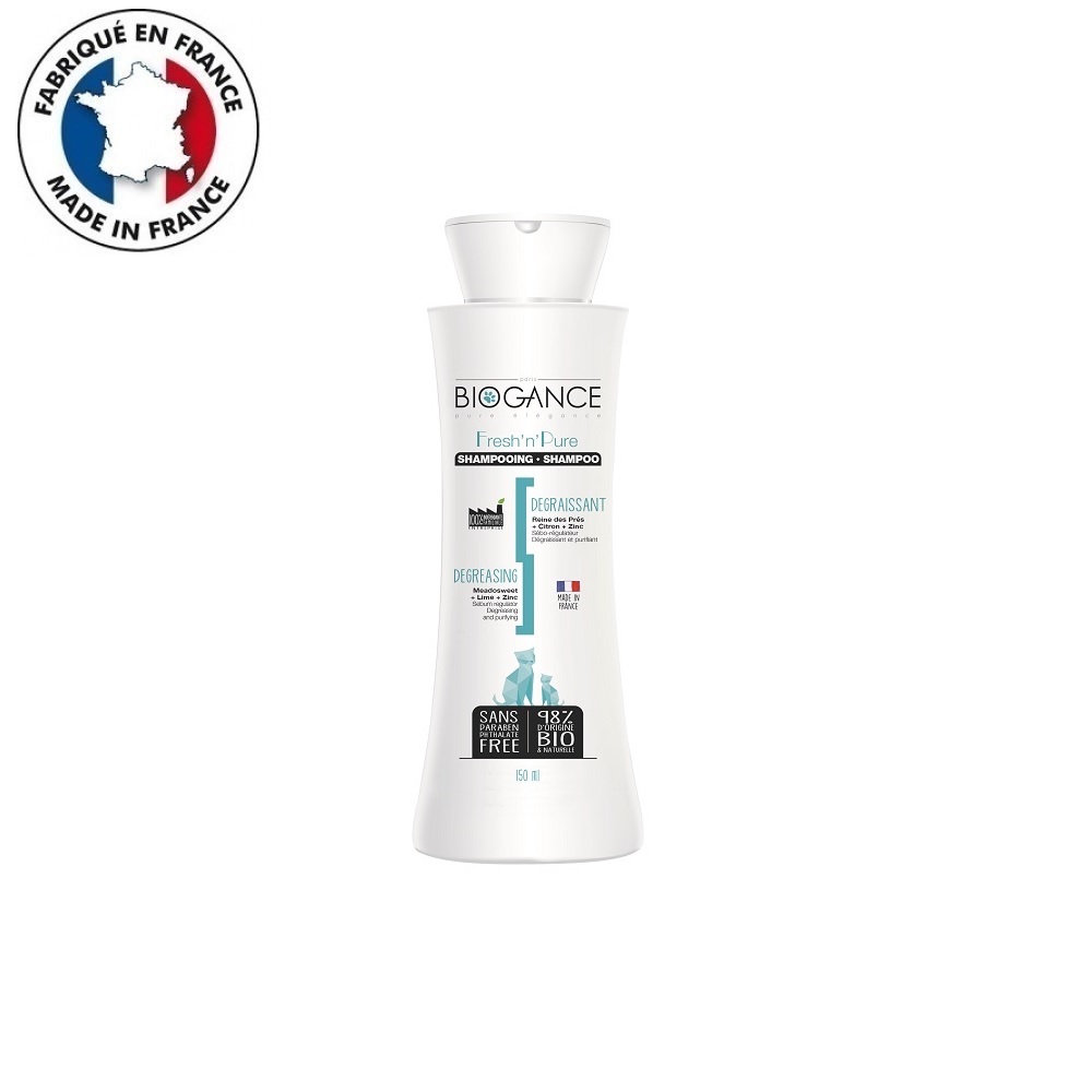Biogance Fresh 'n' Pure Shampoo /Хидратиращ Шампоан За Честа Употреба За Котки/-150мл Biogance Fresh 'n' Pure Shampoo /Хидратиращ Шампоан За Честа Употреба За Котки/-150мл