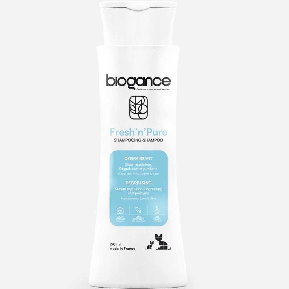 Biogance Fresh 'n' Pure Shampoo /Хидратиращ Шампоан За Честа Употреба За Котки/-150мл Biogance Fresh 'n' Pure Shampoo /Хидратиращ Шампоан За Честа Употреба За Котки/-150мл
