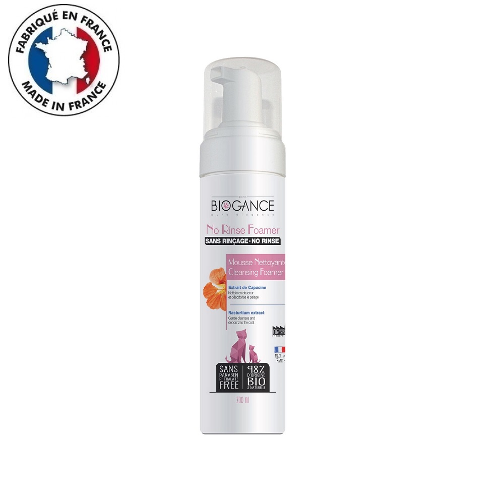 Biogance Cat No Rinse Foamer /Сух Шампоан Във Вид На Пяна За Котки/-200мл Biogance Cat No Rinse Foamer /Сух Шампоан Във Вид На Пяна За Котки/-200мл