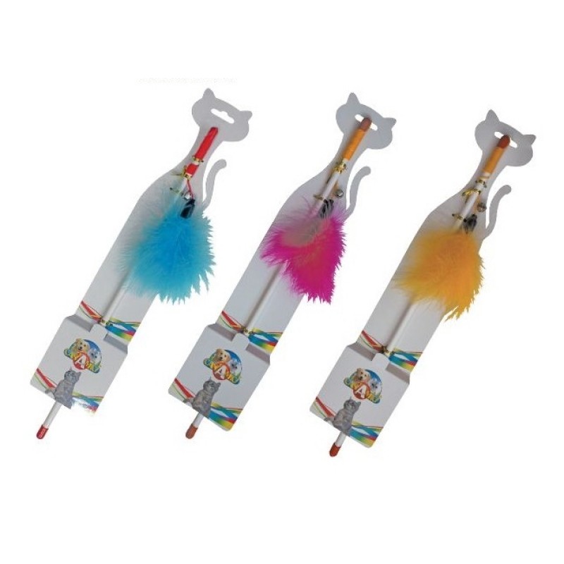 Croci Stick With Feathers /играчка за коте въдица с пера/ Croci Stick With Feathers /играчка за коте въдица с пера/