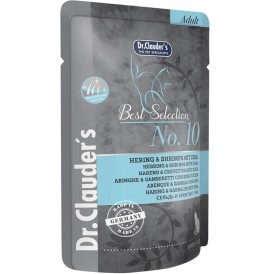 Dr.Clauder's Best Selection №10 Adult Herring&Shrimps With Chia /Пълноценна Храна За Израснали Котки С Херинга Скариди И Чия/-85гр