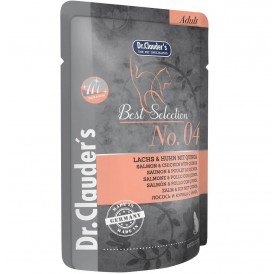 Dr.Clauder's Best Selection №4 Adult Salmon&Chicken With Quinoa /Пълноценна Храна За Израснали Котки Със Сьомга Пилешко Месо И Киноа/-85гр Dr.Clauder's Best Selection №4 Adult Salmon&Chicken With Quinoa /Пълноценна Храна За Израснали Котки Със Сьомга Пилешко Месо И Киноа/-85гр