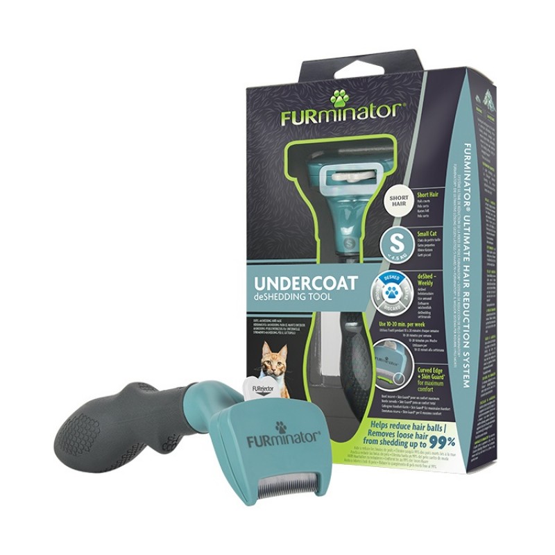 FURminator Undercoat DeShedding Tool For Short Haired Small Cats /Гребен Тип Тример За Малки Котки С Къса Козина/ FURminator Undercoat DeShedding Tool For Short Haired Small Cats /Гребен Тип Тример За Малки Котки С Къса Козина/