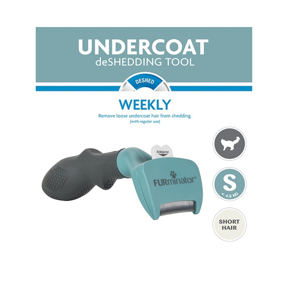 FURminator Undercoat DeShedding Tool For Short Haired Small Cats /Гребен Тип Тример За Малки Котки С Къса Козина/ FURminator Undercoat DeShedding Tool For Short Haired Small Cats /Гребен Тип Тример За Малки Котки С Къса Козина/