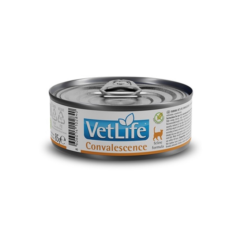 Farmina Vet Life Feline Convalescence /Пълноценна Диета За Котки Подпомагаща Възстановяване Или Недохранване/-85гр Farmina Vet Life Feline Convalescence /Пълноценна Диета За Котки Подпомагаща Възстановяване Или Недохранване/-85гр