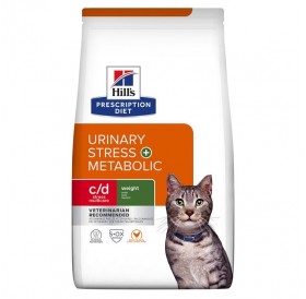 Hill's Prescription Diet Feline Urinary Stress+Metabolic /Диета За Котки С Наднормено Тегло И Профилактика На Уринарния Тракт/-1,5кг
