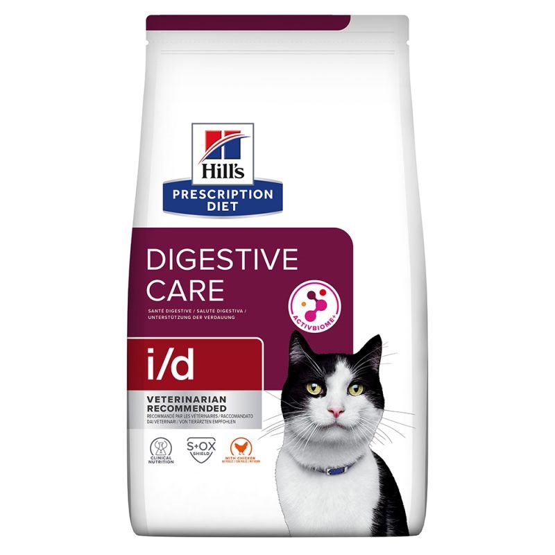 Hill's Prescription Diet Feline i/d Digestive Care /Диета За Котки Имащи Повръщане Диария Или Се Възстановяват От Операция/-8кг