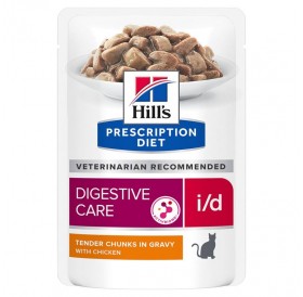 Hill's Prescription Diet Feline i/d Digestive Care With Chicken /Диета За Котки Имащи Повръщане Диария Или Се Възстановяват От Операция/-12х85гр