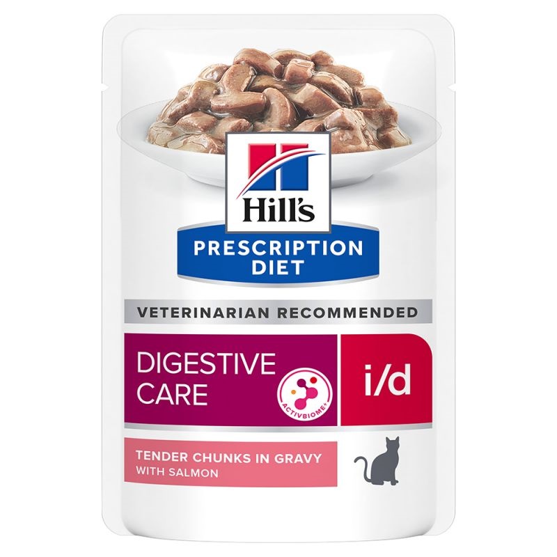 Hill's Prescription Diet Feline i/d Digestive Care With Salmon /Диета За Котки Имащи Повръщане Диария Или Се Възстановяват От Операция/-12х85гр Hill's Prescription Diet Feline i/d Digestive Care With Salmon /Диета За Котки Имащи Повръщане Диария Или Се Възстановяват От Операция/-12х85гр