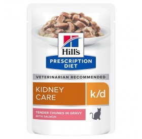 Hill's Prescription Diet Feline k/d With Salmon /Диета За Котки С Бъбречна Недостатъчност/-12х85гр