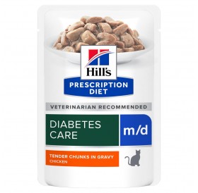 Hill's Prescription Diet Feline m/d Diabetes Care /Диета За Котки С Диабет Или Наднормено Тегло/-12х85гр