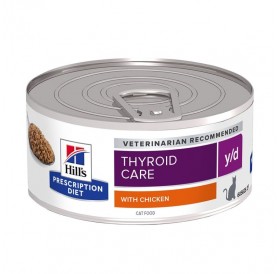Hill's Prescription Diet Feline y/d Thyroid Care /Диета За Израснал Котки Регулираща Приема На Йод При Хипертиреоидизъм/-156гр