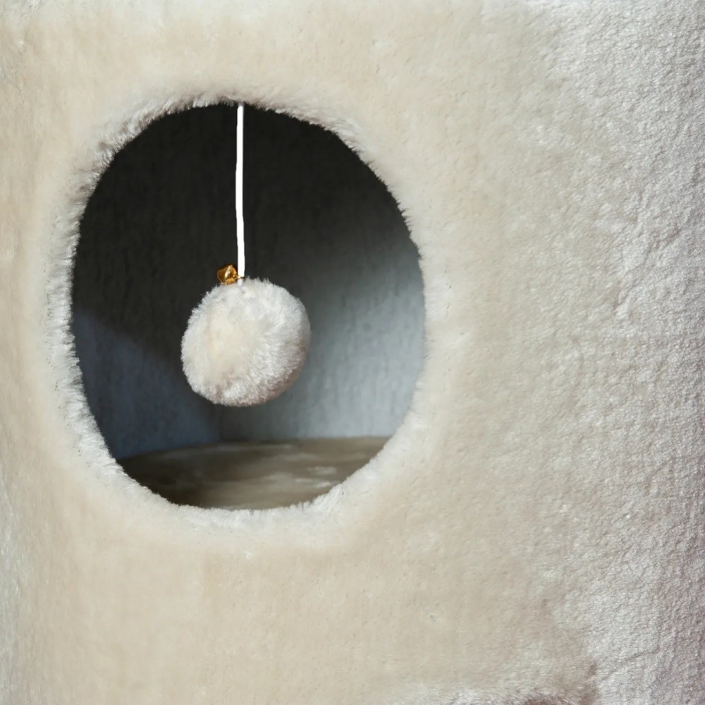 Nobby Cat-Scratcher Classic GRADO Cream /Драскалка С Катерушка И Къща/-Ø37x56см