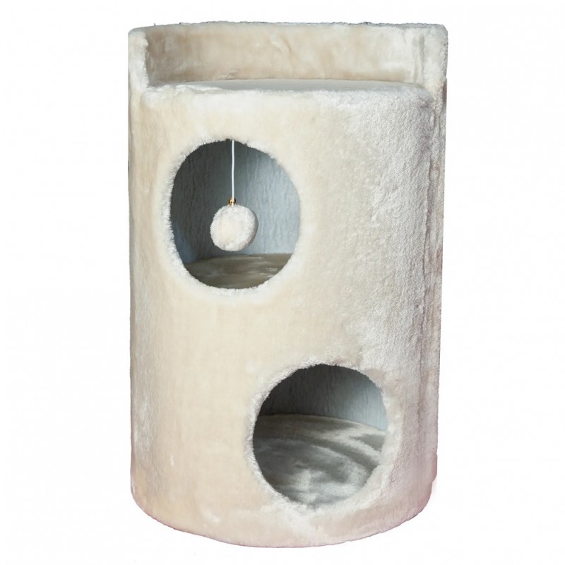 Nobby Cat-Scratcher Classic GRADO Cream /Драскалка С Катерушка И Къща/-Ø37x56см