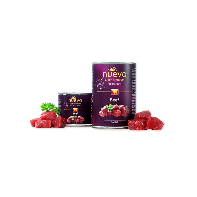 Nuevo Adult Beef /Храна За Израснали Котки С Говеждо Месо/-200гр Nuevo Adult Beef /Храна За Израснали Котки С Говеждо Месо/-200гр