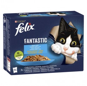 Felix Fantastic Multipack Adult Fish Selection In Jelly /Храна За Израснали Котки С Риба Тон Тртеска Писия И Сьомга В Желе/-12х85гр Felix Fantastic Multipack Adult Fish Selection In Jelly /Храна За Израснали Котки С Риба Тон Тртеска Писия И Сьомга В Желе/-12х85гр