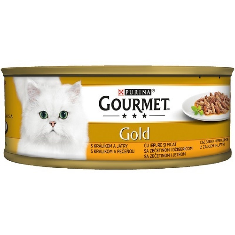 Purina Gourmet Gold Double Pleasure Rabbit&Liver /Храна За Израснали Котки Със Заек И Черен Дроб/-85гр Purina Gourmet Gold Double Pleasure Rabbit&Liver /Храна За Израснали Котки Със Заек И Черен Дроб/-85гр