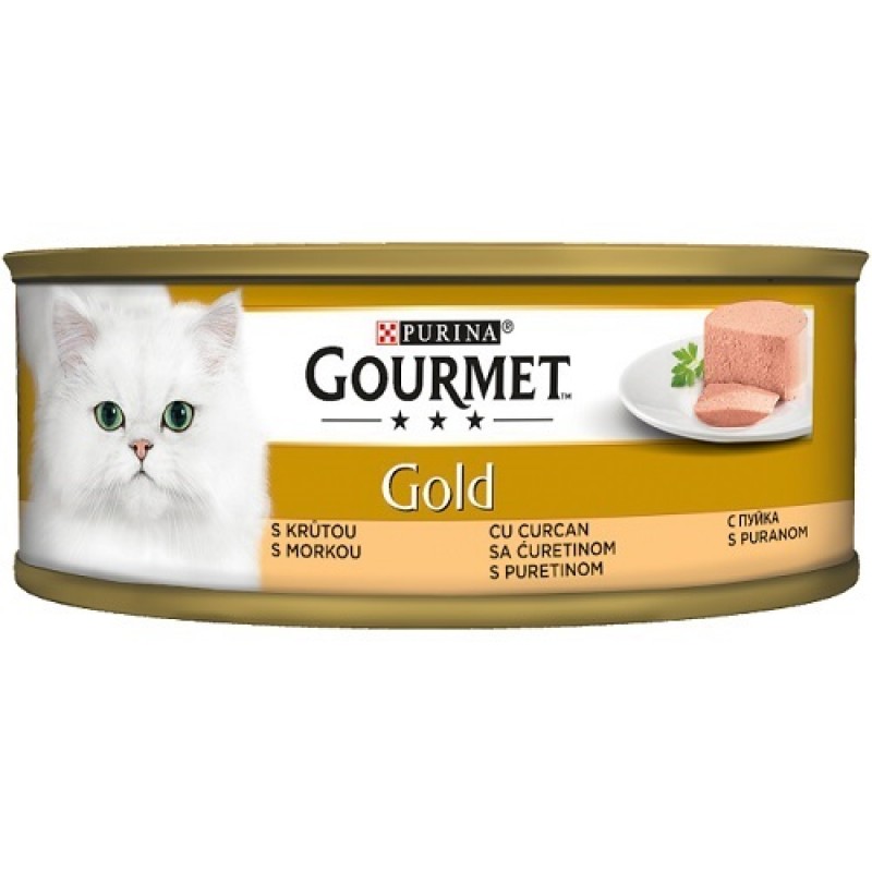 Purina Gourmet Gold Pate With Turkey /Храна За Израснали Котки Пастет Пуйка/-85гр Purina Gourmet Gold Pate With Turkey /Храна За Израснали Котки Пастет Пуйка/-85гр