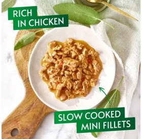 Purina Gourmet nature's creations Rich In Chicken /Деликатесна Храна За Израснали Котки С Пилешко Месо Спанак И Домати/-85гр