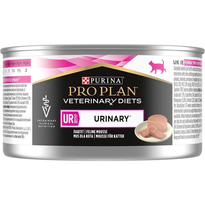 Pro Plan Veterinary Diets UR Urinary St/Ox Wet Cat Food With Turkey /Диета За Израснали Котки При Лечение И Профилактика На Долния Уринарен Тракт/-195гр Pro Plan Veterinary Diets UR Urinary St/Ox Wet Cat Food With Turkey /Диета За Израснали Котки При Лечение И Профилактика На Долния Уринарен Тракт/-195гр