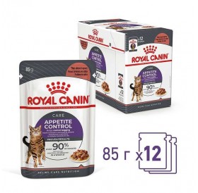 Royal Canin Appetite Control Care Chunks In Gravy Pouches /Храна За Израснали Котки За Контрол На Апетита/-12x85гр