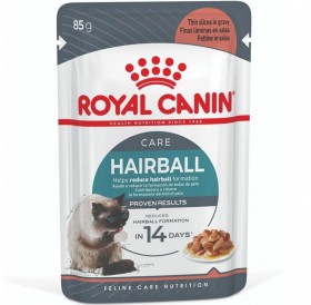 Royal Canin Hairball Care Chunks In Gravy Pouches /Храна За Израснали Котки За Естествено Отделяне На Космените Топки/-12x85гр