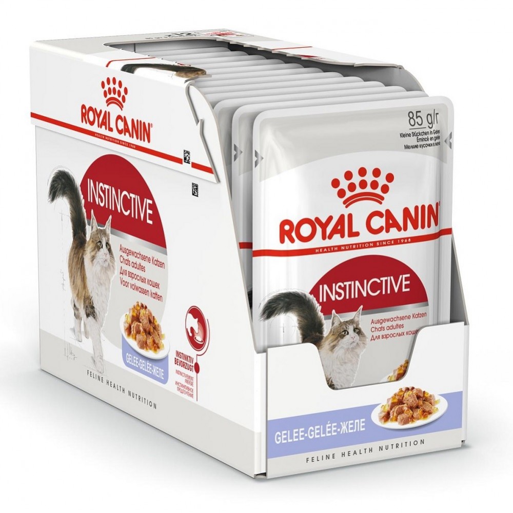 Royal Canin Instinctive Chunks In Jelly Pouches /Храна За Израснали Котки Тънки Късчета В Желе/-12x85гр