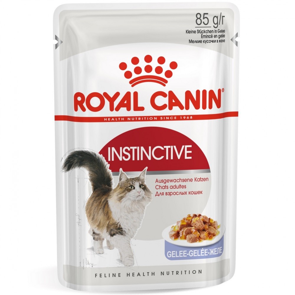 Royal Canin Instinctive Chunks In Jelly Pouches /Храна За Израснали Котки Тънки Късчета В Желе/-12x85гр