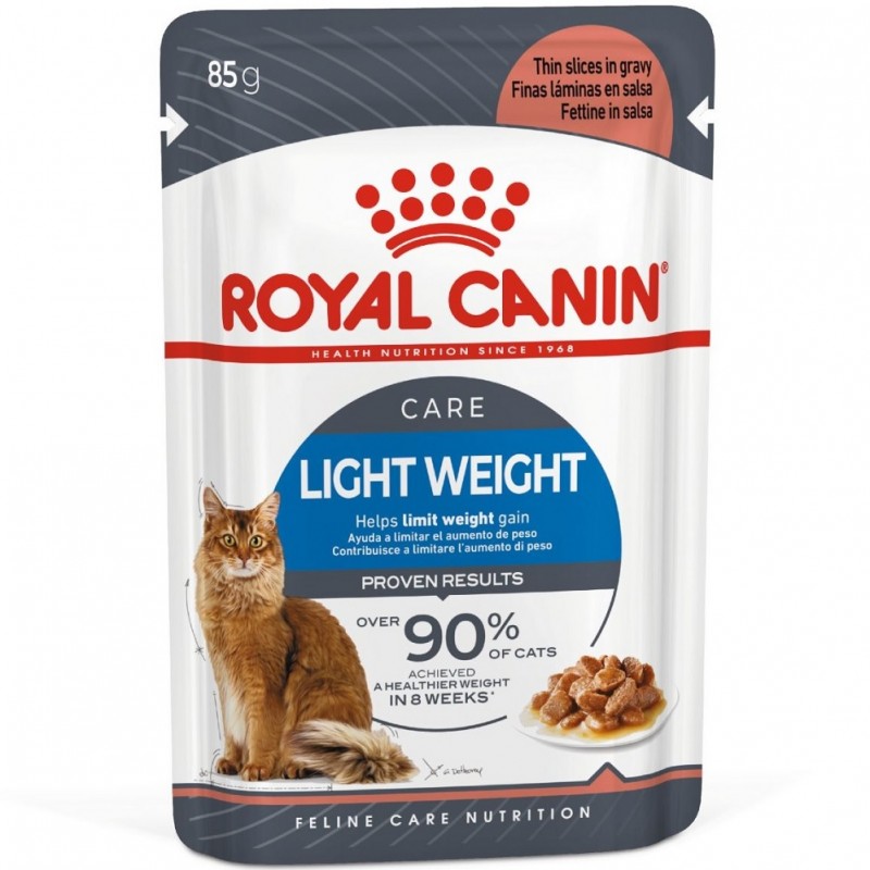 Royal Canin Light Weight Care Chunks In Gravy Pouches /Храна За Израснали Котки С Наднормено Тегло/-12x85гр Royal Canin Light Weight Care Chunks In Gravy Pouches /Храна За Израснали Котки С Наднормено Тегло/-12x85гр