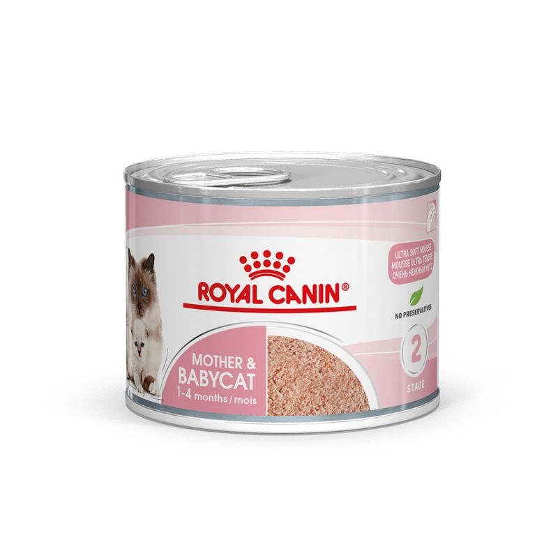 Royal Canin Mother&Babycat Mousse /Мус За Бременни И Кърмещи Котки И Котенца По Време На Отбиване/-195гр Royal Canin Mother&Babycat Mousse /Мус За Бременни И Кърмещи Котки И Котенца По Време На Отбиване/-195гр