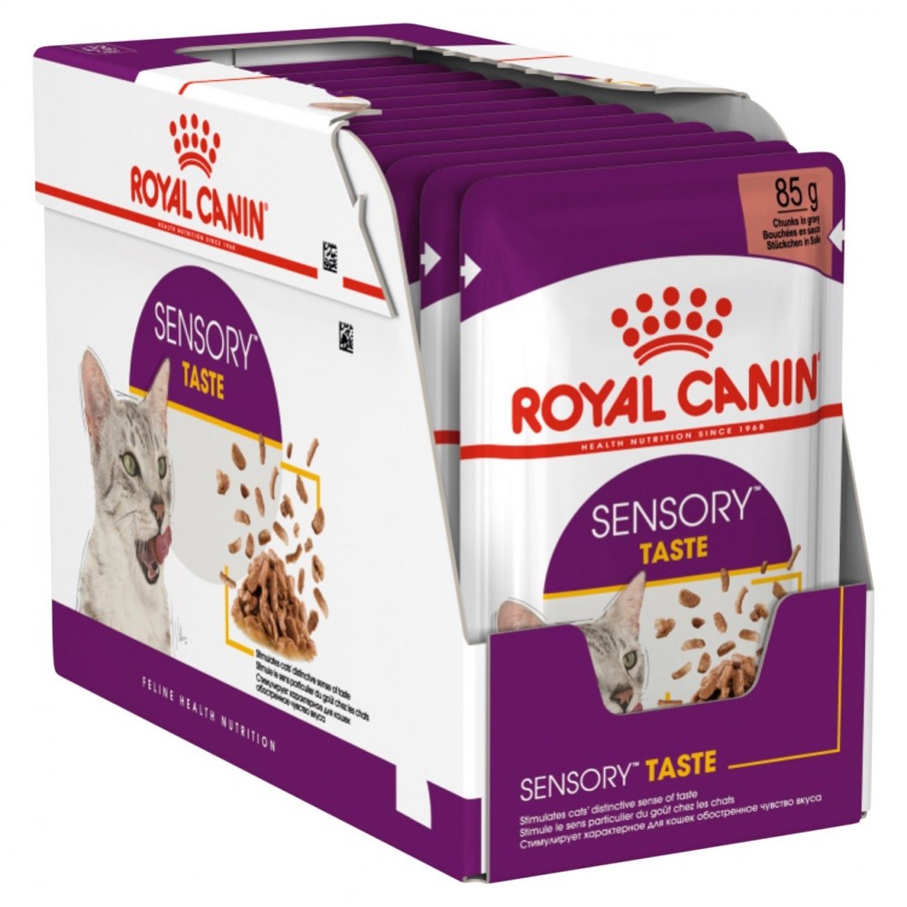 Royal Canin Sensory Taste Chunks In Gravy Pouches /Храна За Израснали Капризни Котки/-12x85гр